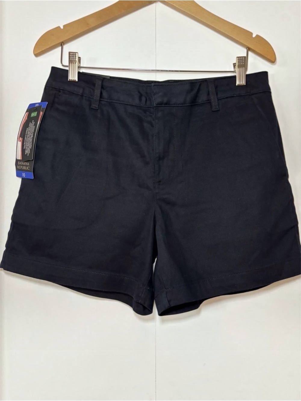 Banana Republic Women’s Black Chino Shorts Size 10 Stretch
